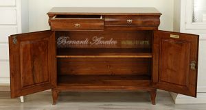 110cm classic style sideboard in solid walnut wood